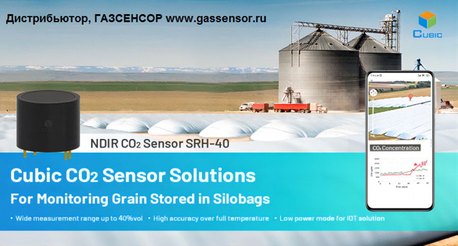 Датчик CO2 Cubic NDIR SRH-40 разработан специально для интеллектуальных приложений